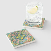 Mosaike Park Guell Steinuntersetzer (Seitenansicht)