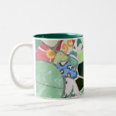 Mosaike Park Guell Zweifarbige Tasse (Links)