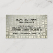 Mosaikeffekt, Juweler Visitenkarte (Rückseite)