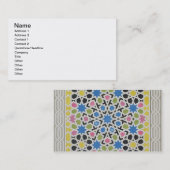 Mosaikentwurf vom Alhambra, 'vom Araber Visitenkarte (Vorne/Hinten)