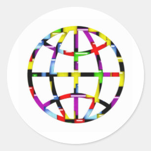 Mosaikerde Runder Aufkleber