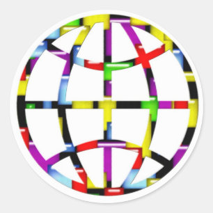 Mosaikerde Runder Aufkleber