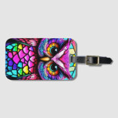 Mosaikeule Gepäckanhänger (Vorderseite (Horizontal))