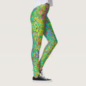 Mosaikfarbener Glitzer Leggings (Rechts)