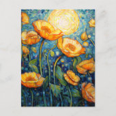 Mosaikfeld der Gelben Pflaumen Postkarte (Vorderseite)