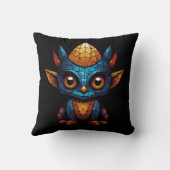 Mosaikfigur niedlich kissen (Rückseite)