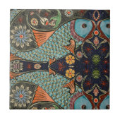 Mosaikfisch Aquamarin / Türkis Modernes Muster ein Fliese (Vorderseite)