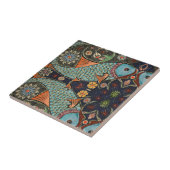 Mosaikfisch Aquamarin / Türkis Modernes Muster ein Fliese (Seite)