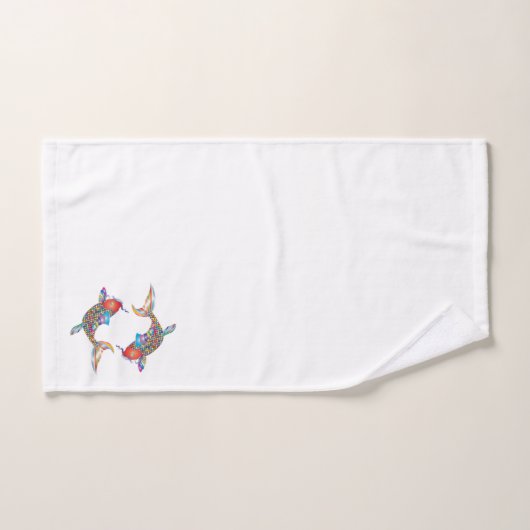 Mosaikfisch Badhandtuch Set (Handtuch)