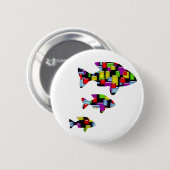 Mosaikfisch Button (Vorne & Hinten)