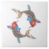 Mosaikfisch Fliese (Vorderseite)
