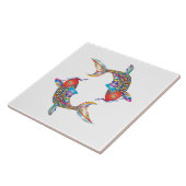 Mosaikfisch Fliese (Seite)