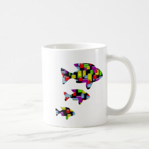 Mosaikfisch Kaffeetasse