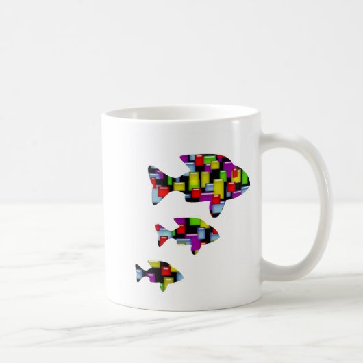Mosaikfisch Kaffeetasse (Rechts)