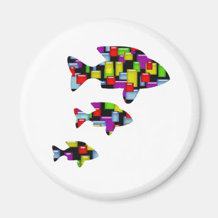 Mosaikfisch Magnet