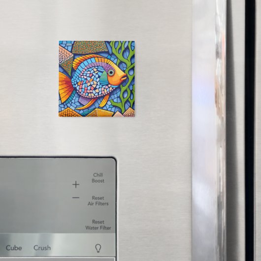 Mosaikfisch Magnet (In Situ (Kühlschrank))