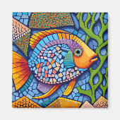 Mosaikfisch Magnet (Vorne)