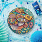 Mosaikfisch Pappteller (Party)