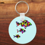 Mosaikfisch Schlüsselanhänger (Vorderseite)