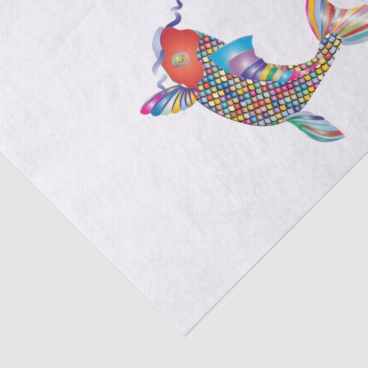 Mosaikfisch Seidenpapier (Ausschnitt)