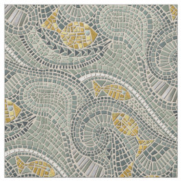 Mosaikfisch Stoff