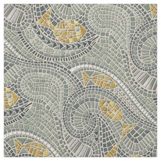 Mosaikfisch Stoff (Muster)