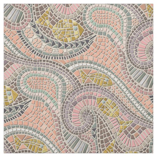 Mosaikfisch Stoff (Muster)