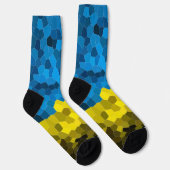 Mosaikflagge der Ukraine Socken (Rechts)