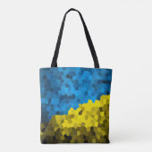 Mosaikflagge der Ukraine Tasche (Rückseite)
