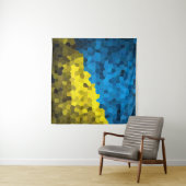 Mosaikflagge der Ukraine Wandteppich (Beispiel (Horizontal))