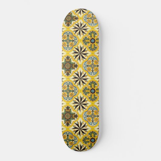 Mosaikfliese-Musterskateboard Skateboard (Vorderseite)