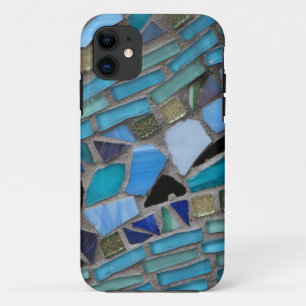 Mosaikfliesen aus blau und grün Case-Mate iPhone hülle