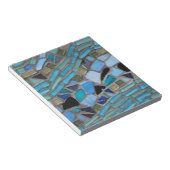 Mosaikfliesen aus blau und grün notizblock (angewinkelt)