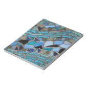 Mosaikfliesen aus blau und grün notizblock (Rotiert)