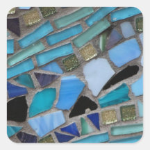 Mosaikfliesen aus blau und grün