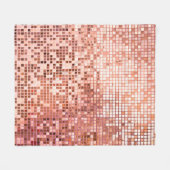 Mosaikfliesen aus rosa Rosa Fleecedecke (Vorderseite (Horizontal))