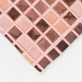 Mosaikfliesen aus rosa Rosa Fleecedecke (Ecke)
