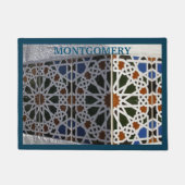 Mosaikfliesen-Design für mehrere Farben Fußmatte (Vorderseite)