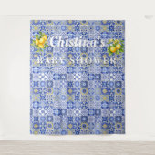 Mosaikfliesen-Kinderdusche im Mittelmeer im Hinter Wandteppich (Vorderseite)