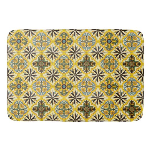 Mosaikfliesen-Muster Bath Mat Badematte (Vorderseite)
