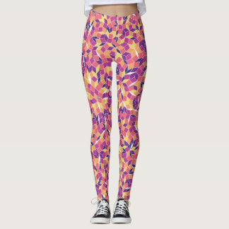Mosaikfliesen-Muster Leggings