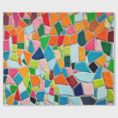 Mosaikfliesen-Vorlagenstruktur Geschenkpapier (Flach)