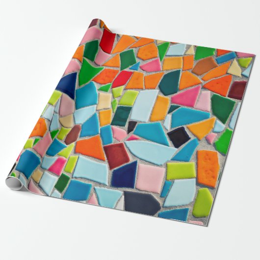 Mosaikfliesen-Vorlagenstruktur Geschenkpapier (Ungerollt)