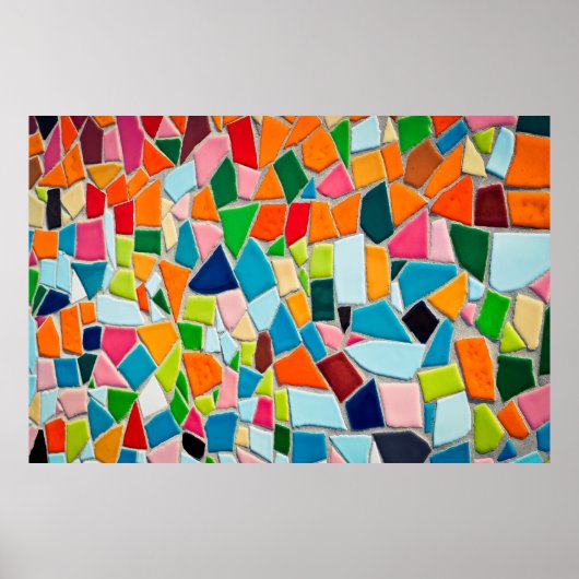 Mosaikfliesen-Vorlagenstruktur Poster (Vorne)