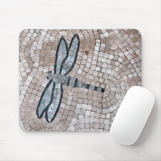 Mosaikfliesenkunst einer Libelle Mousepad (Mit Mouse)