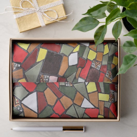 Mosaikfliesenpapier Seidenpapier (Geschenk)