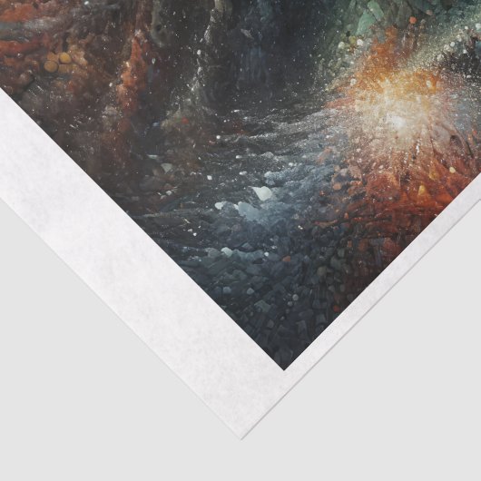 Mosaikfrau in Pastellfarben Seidenpapier (Detail)