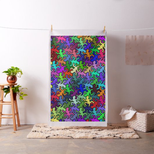 Mosaikgeckos-Muster - gefärbt Stoff (Beispiel)