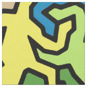 Mosaikgeckos-Muster - gefärbt Stoff (Nahaufnahme)