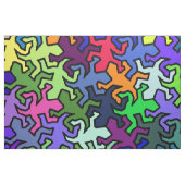 Mosaikgeckos-Muster - gefärbt Stoff (Fat Quarter (45,7 x 55,9 cm))